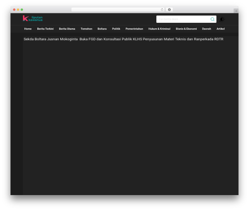 KoranWP - Versi Developer WordPress theme - liputankawanua.com