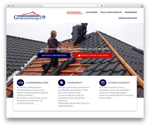 Tpl portfolio pro WordPress plugin - dachdecker-godenschwege.de