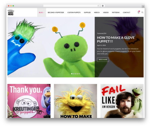 Puppet Nerd Framework WordPress theme design - puppetnerd.com