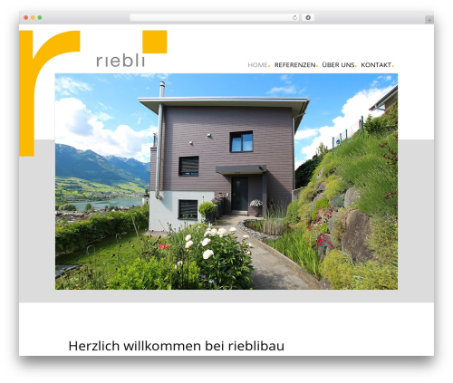 Rieblibau Responsive Theme HTML5 WordPress website theme - rieblibau.ch