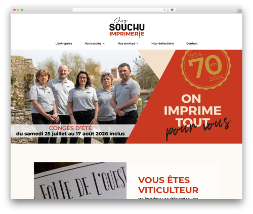 Theme WordPress Divi - imprimerie-souchu.com