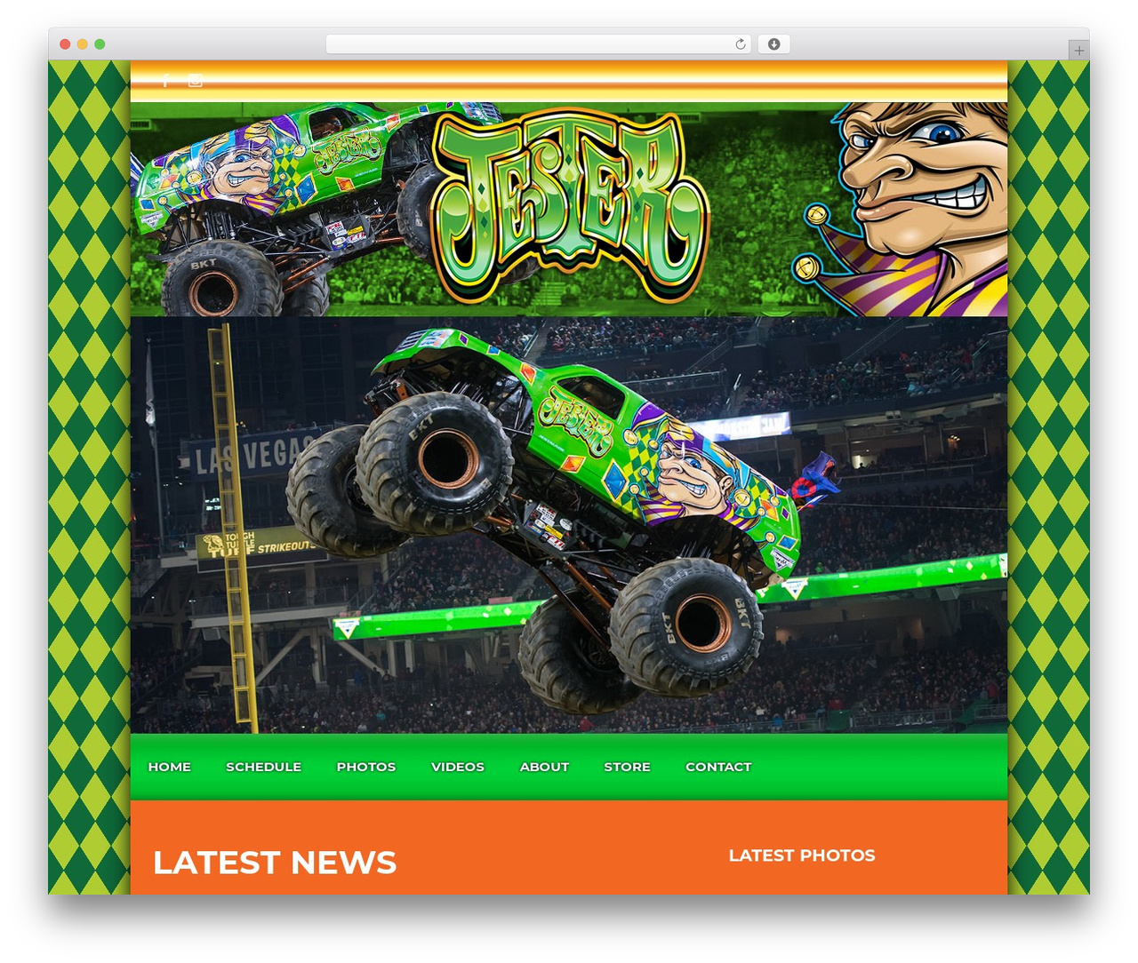WordPress theme Flycase - jestermonstertruck.com