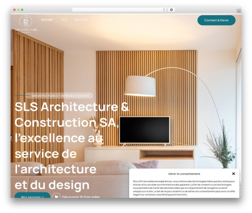 WordPress theme Hello Elementor - slsarchitecte.ch