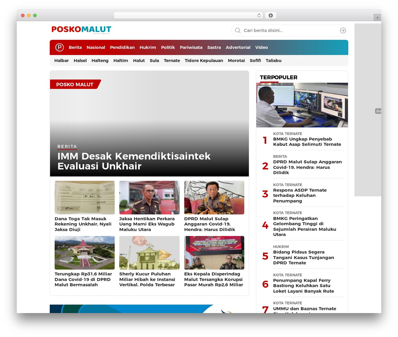 WordPress theme WPTerkini - Versi Developer - poskomalut.com
