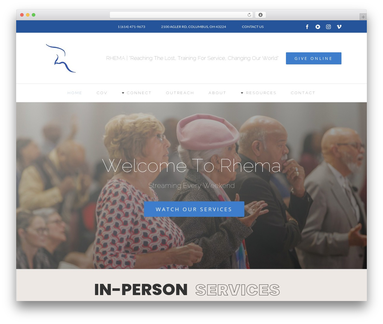 Avada WordPress theme - rhemafamily.com