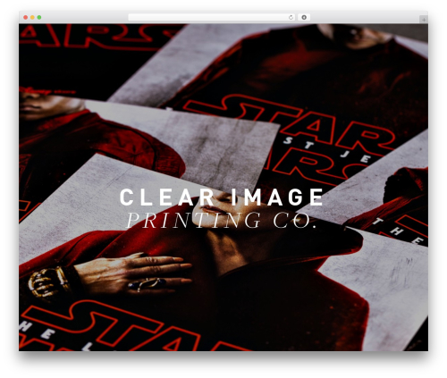 Clear Image theme WordPress - clearimageprinting.com