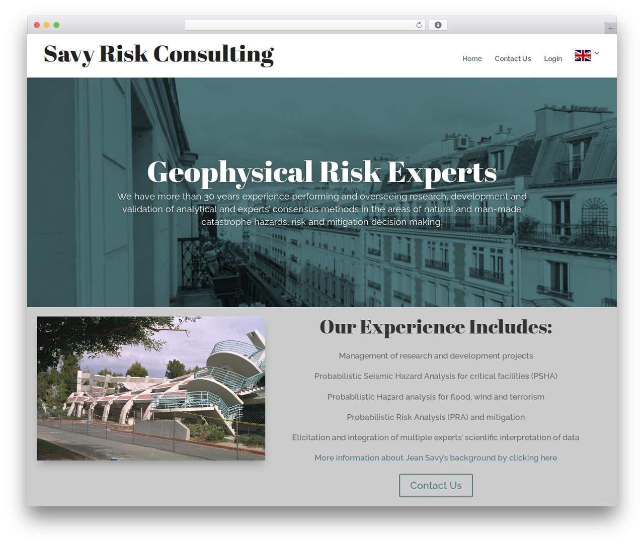 Divi theme WordPress - savyriskconsulting.com