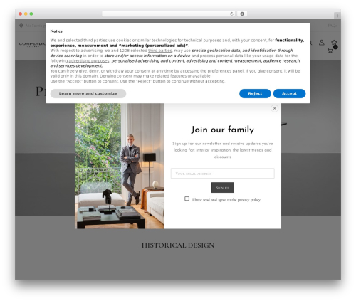 Funio WordPress theme image - compendiogallery.com
