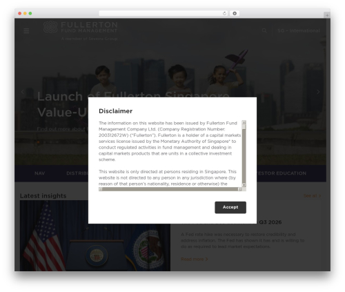 Genesis WordPress theme - fullertonfund.com