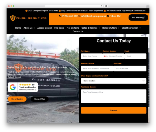 Everest forms pro WordPress plugin - finch-group.co.uk