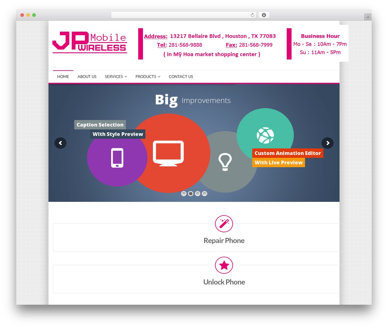 MX WordPress website theme - jpwirelessmobile.com
