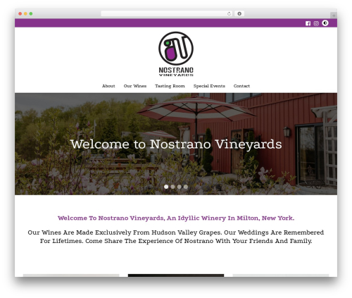 Nostrano (Teal Framework) WordPress theme - nostranovineyards.com