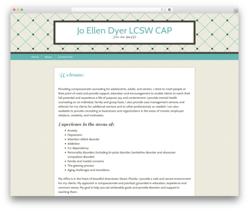 Patchwork WordPress theme design - joellendyer.com