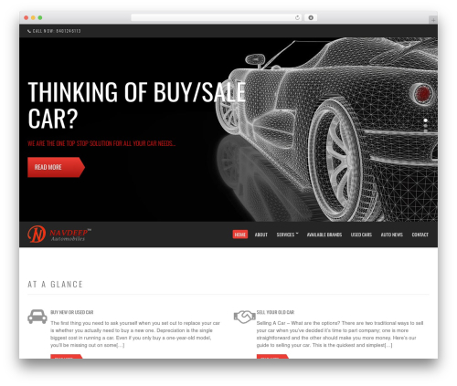 Space9 WordPress theme - navdeepautomobiles.com