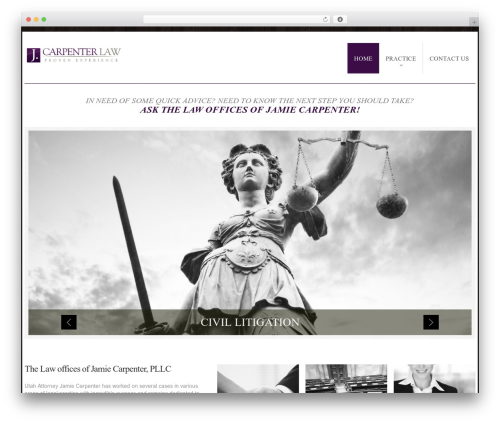 WordPress theme cherry - jcarpenterlegal.com