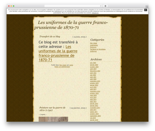 WordPress theme DaVinci-Code - antan.unblog.fr