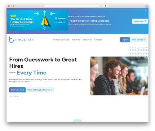 WordPress theme UnderStrap - hirebrain.com