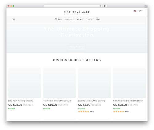 WordPress website theme Botticelli - hotitemsmart.shop