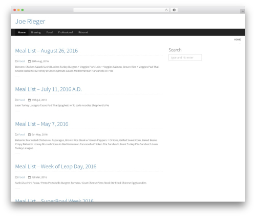 WordPress website theme Compose WP - joerieger.com WordPress website theme Compose WP - joerieger.com
