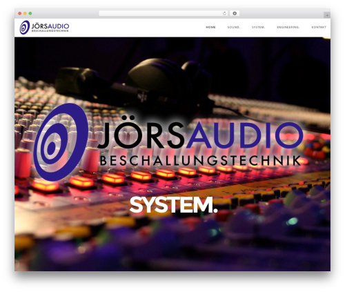 WP theme Eight Degree - joers-audio.de