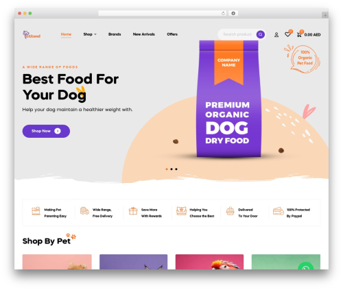 Ziggy WordPress ecommerce theme - petlandpetstore.com