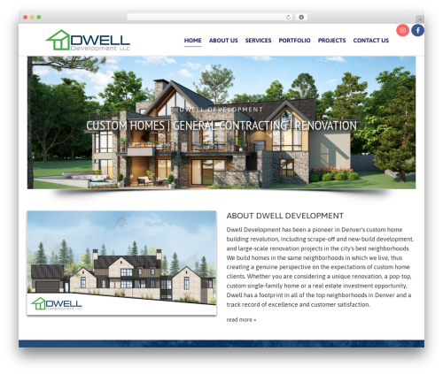 Basic WordPress theme - dwelldevelopments.com