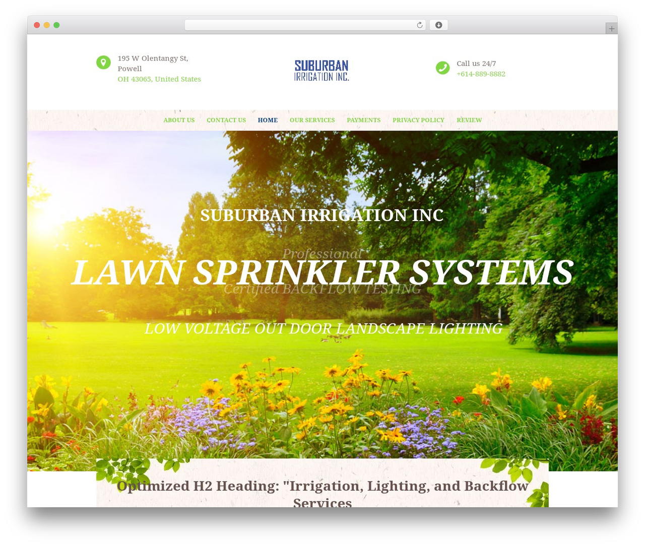 Buisson theme WordPress - suburban-irrigation.com