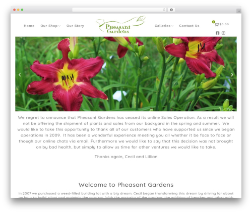 Cerato landscaping WordPress theme - pheasantgardens.ca