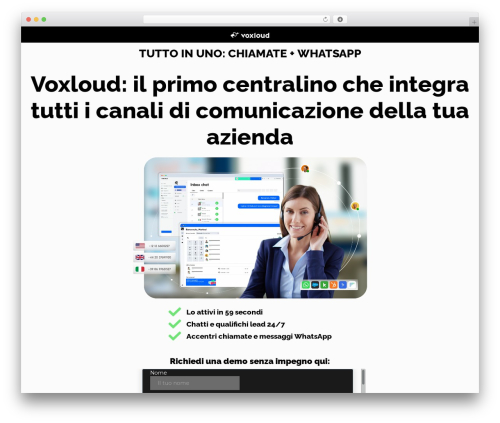 Cloud WordPress theme - cloud.voxloud.com