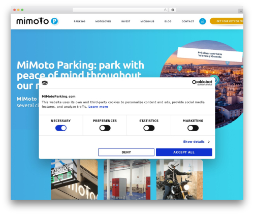 Exquisite WordPress theme - mimotoparking.com