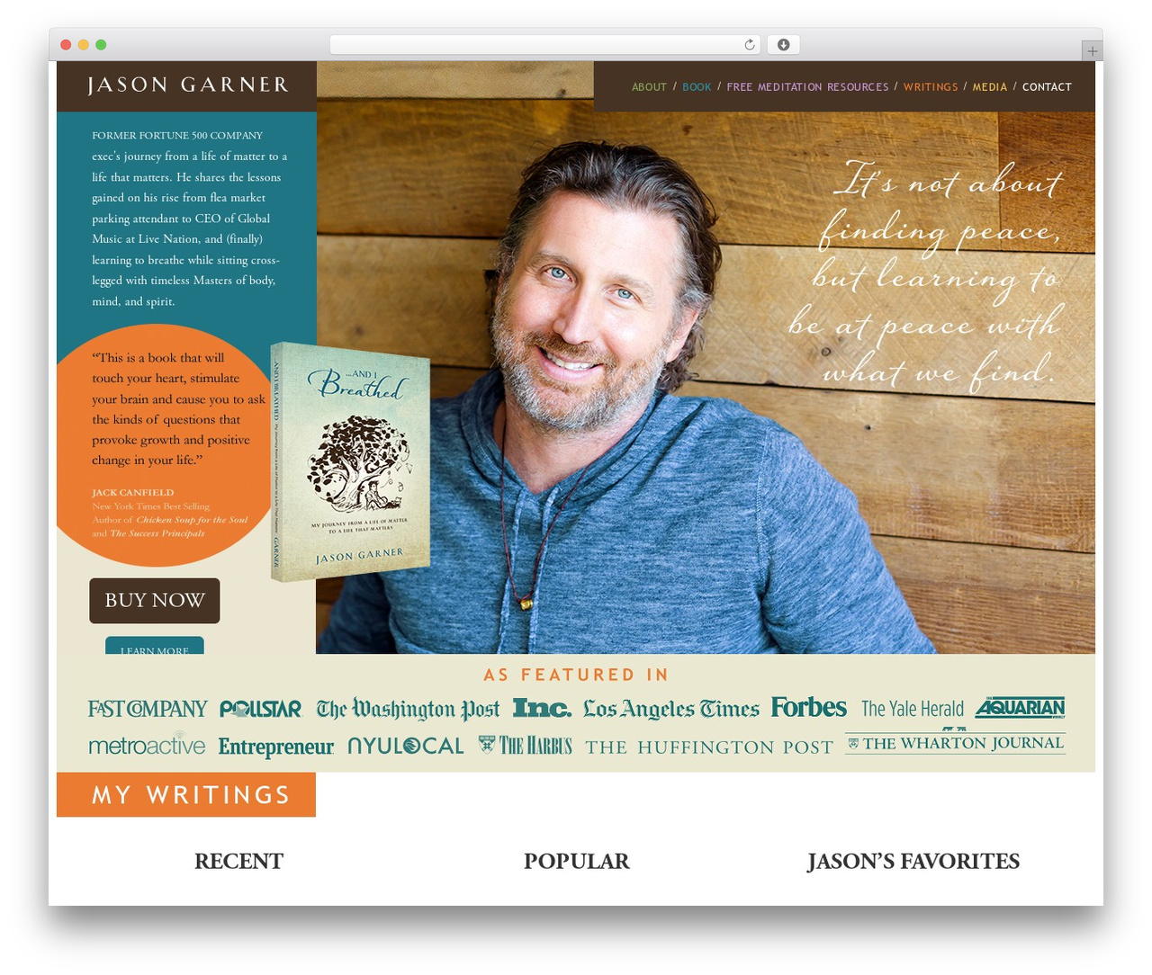 Garner best WordPress theme - jasongarner.com