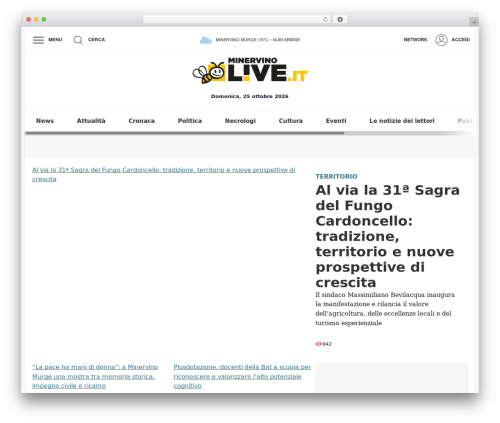 LiveNetwork Theme WordPress theme - minervinolive.it