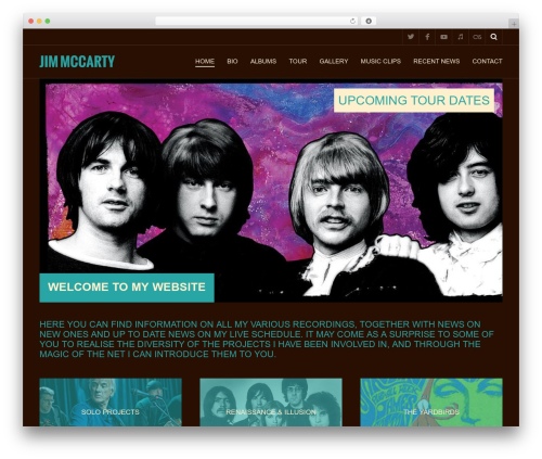 Metric WordPress theme - jamesmccarty.com