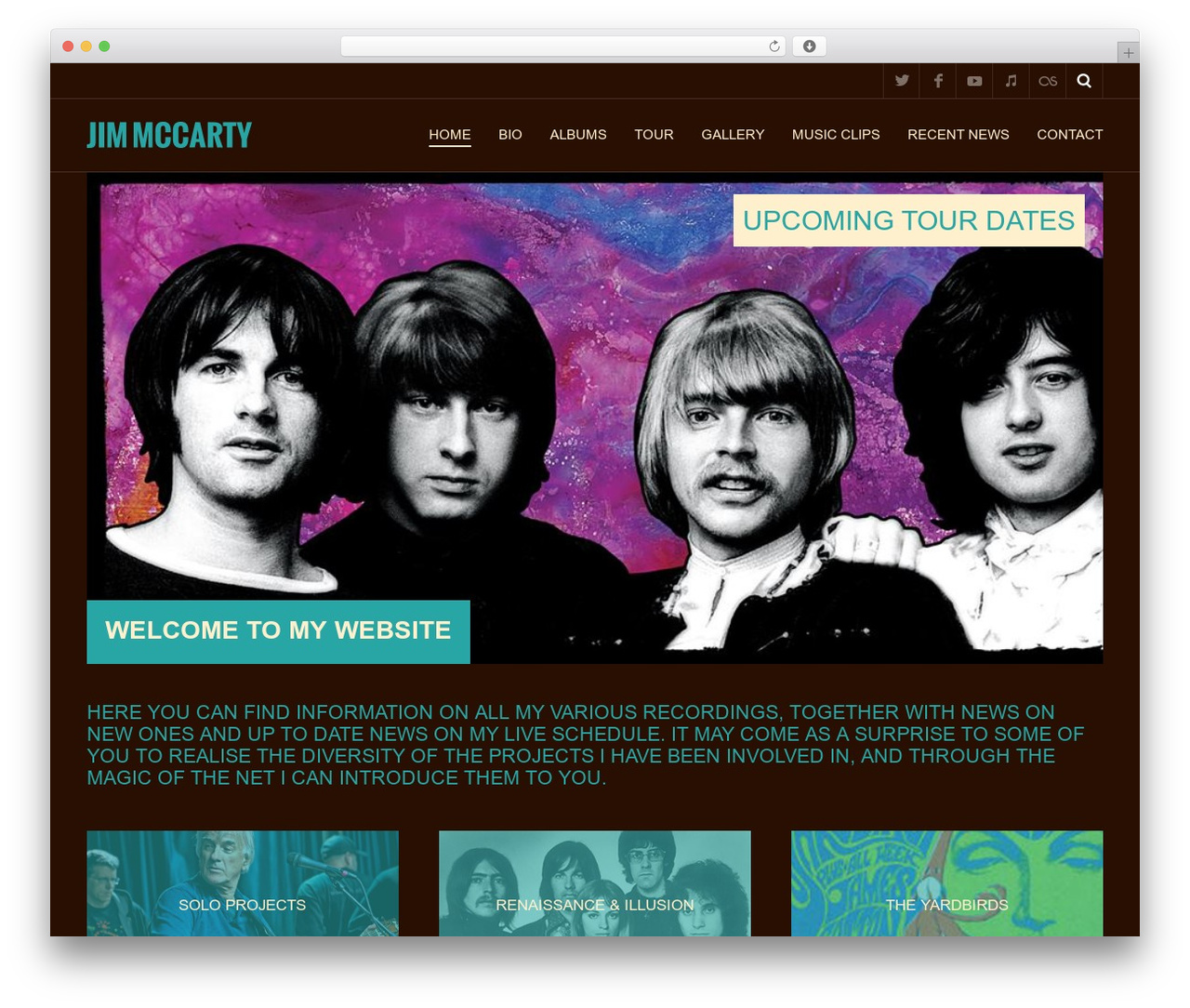 Metric WordPress theme - jamesmccarty.com
