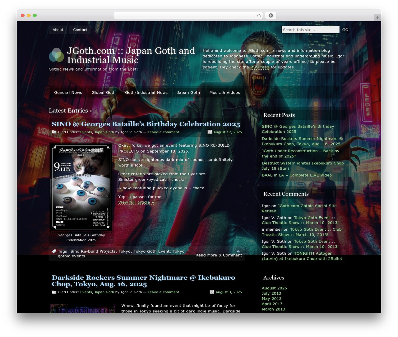 Motion WordPress theme design - jgoth.com Motion WordPress theme design - jgoth.com