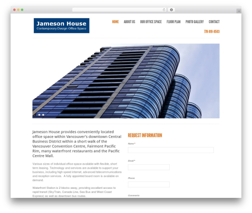 Purity WP theme - jamesonoffices.com