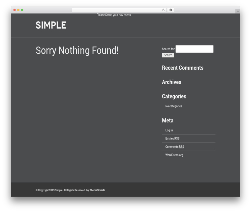 Simple Wordpress Theme top WordPress theme - jamescimino.com