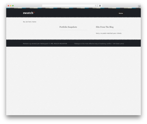 Swatch theme WordPress - jornnedergaard.dk