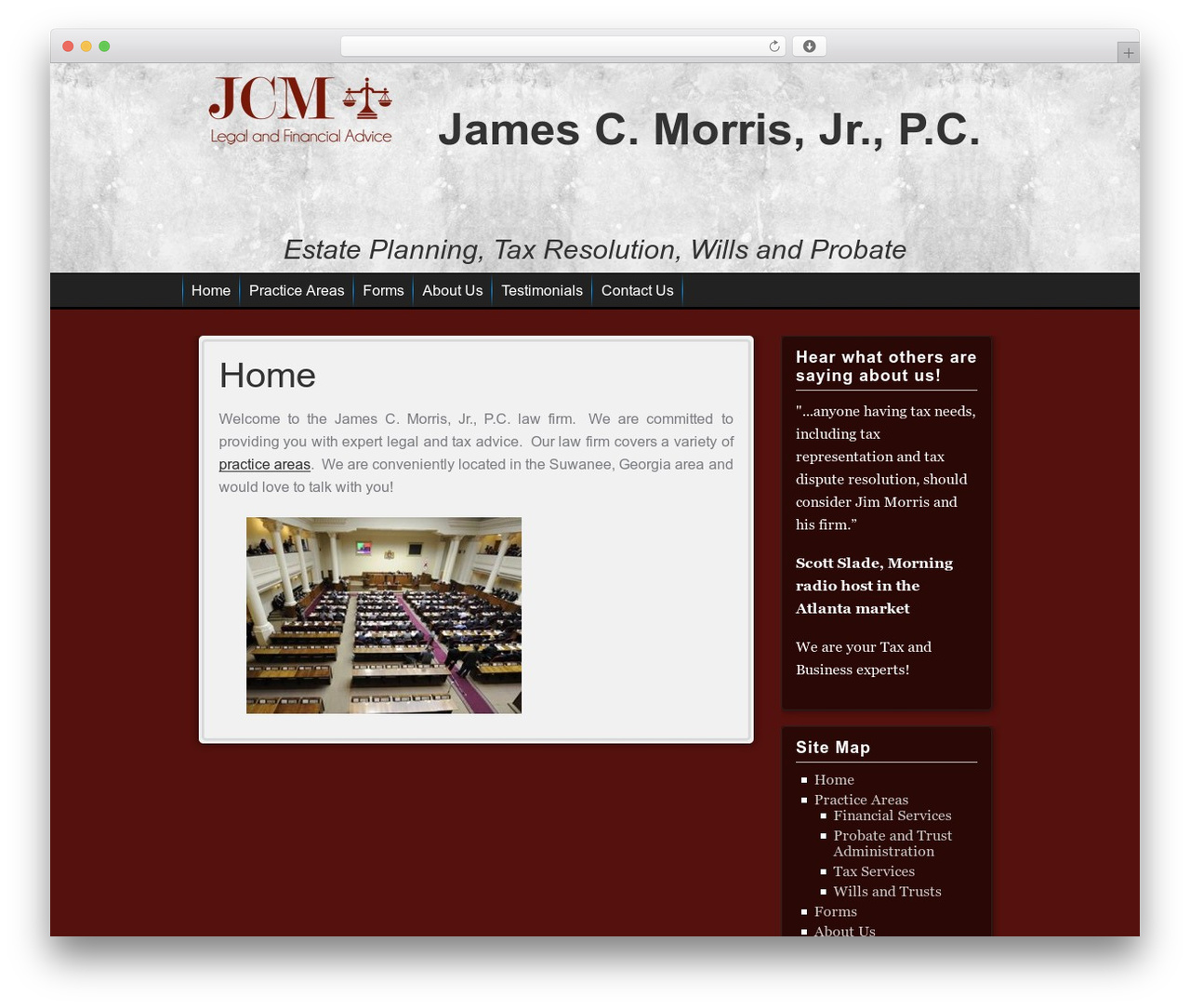 WordPress theme Distinction - jamescmorrisjrpc.com