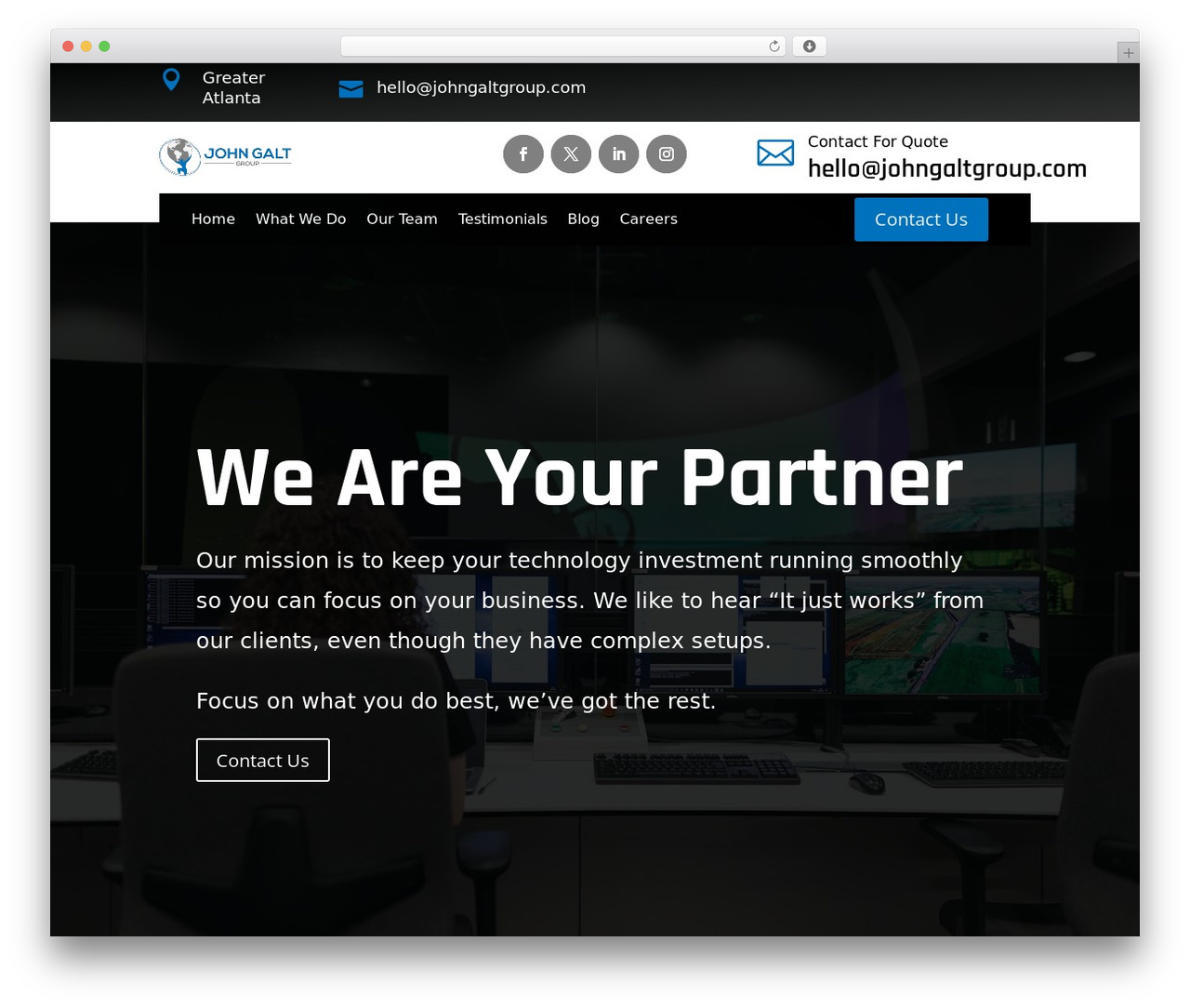 WordPress theme Divi - johngaltgroup.com