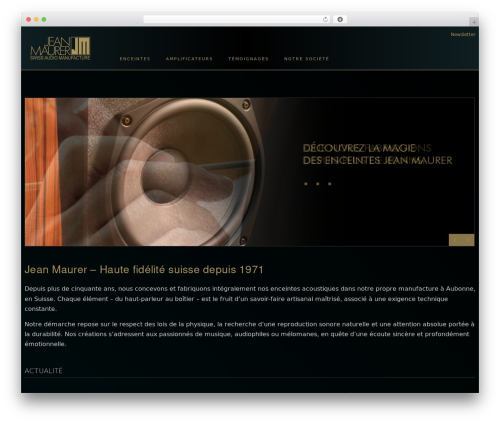 WordPress theme Minx Bootstrap Wordpress Theme - jeanmaurerhifi.ch