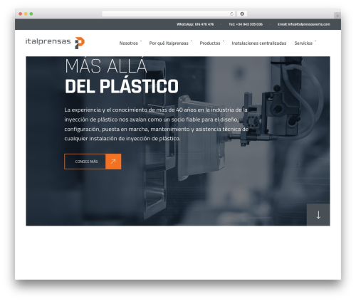 WordPress website theme Industrium - italprensasnorte.com