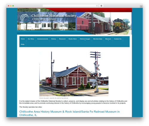 WP theme Chilli - chillicothehistorical.org