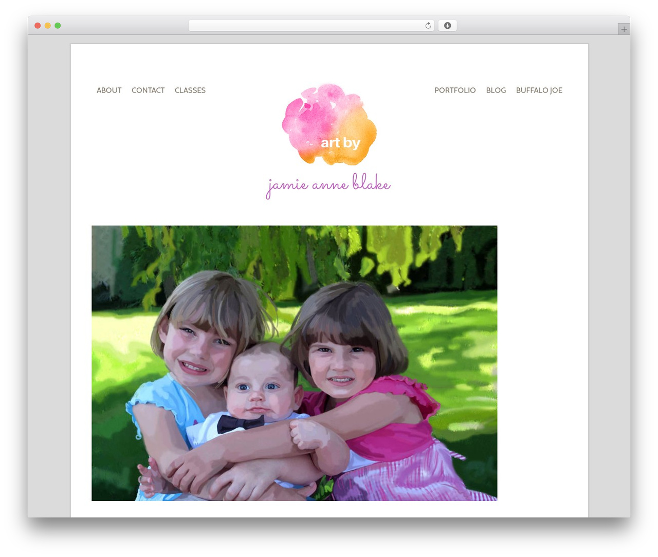 Base top WordPress theme - jamieanneblake.com