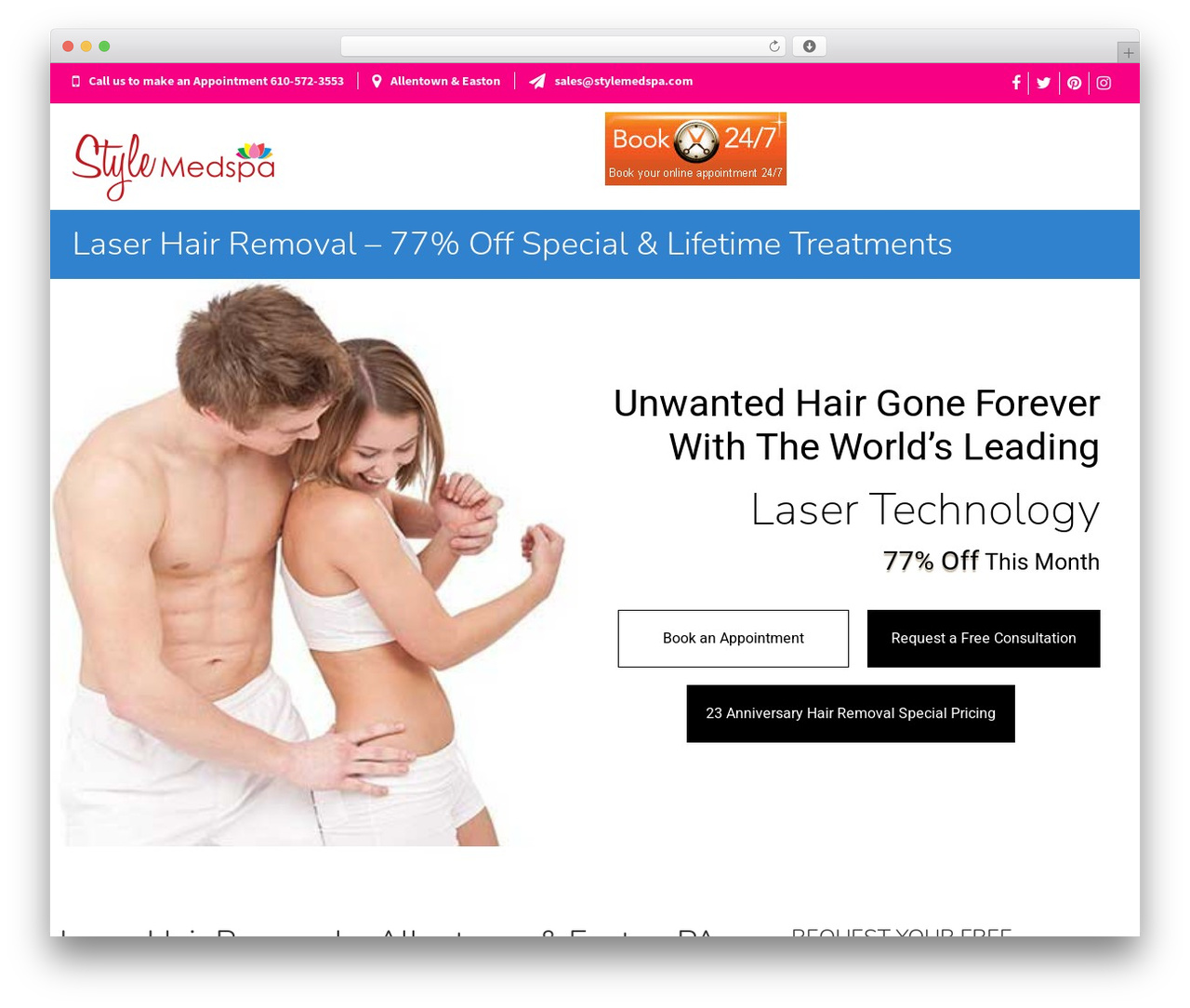 Boka WordPress theme - gethairlesslv.com