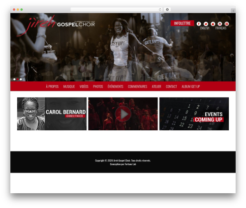 Builder WordPress theme - jirehgospelchoir.com