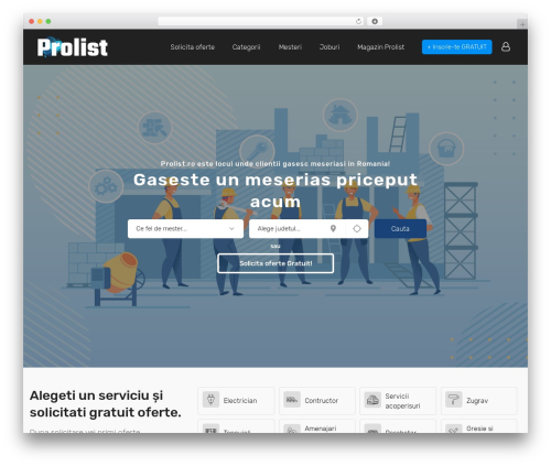 Craftory WordPress theme - prolist.ro