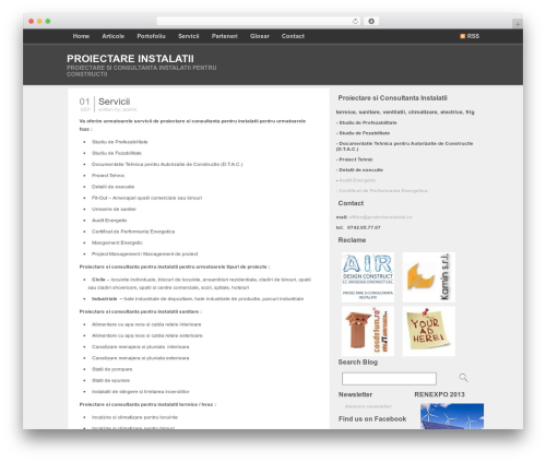 DarkZen WordPress theme design - proiectareinstal.ro