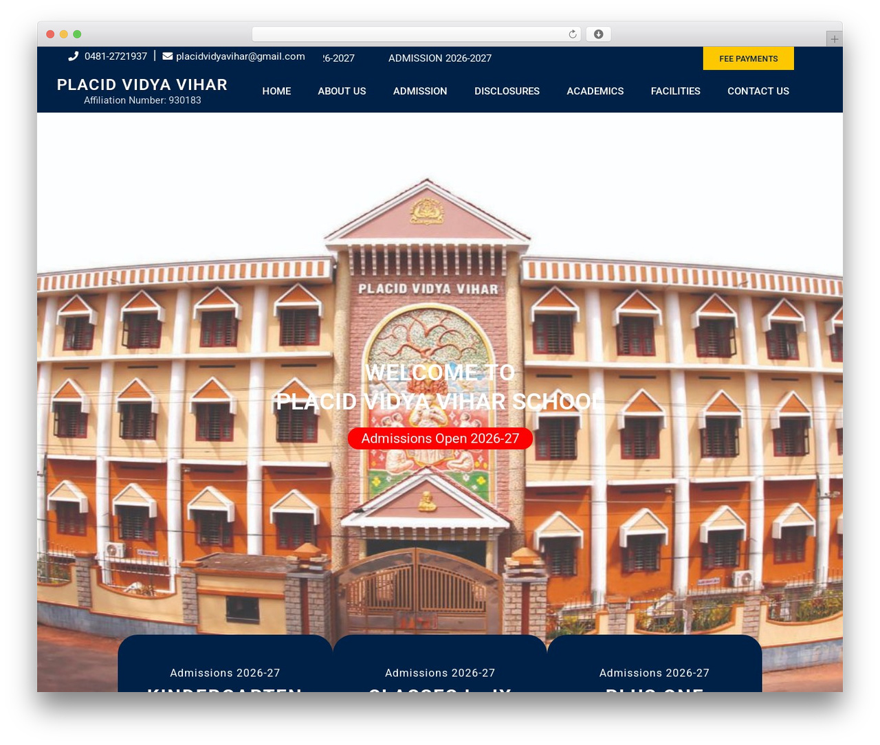 Eikra WordPress theme - placidschool.com