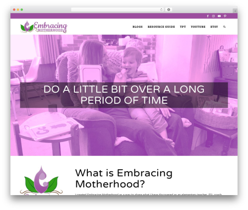 Enfold WordPress theme - embracing-motherhood.com